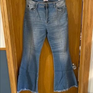 Women's Blue Flared Jeans